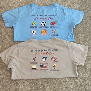 2 Carson McCoy boys tshirts sz large